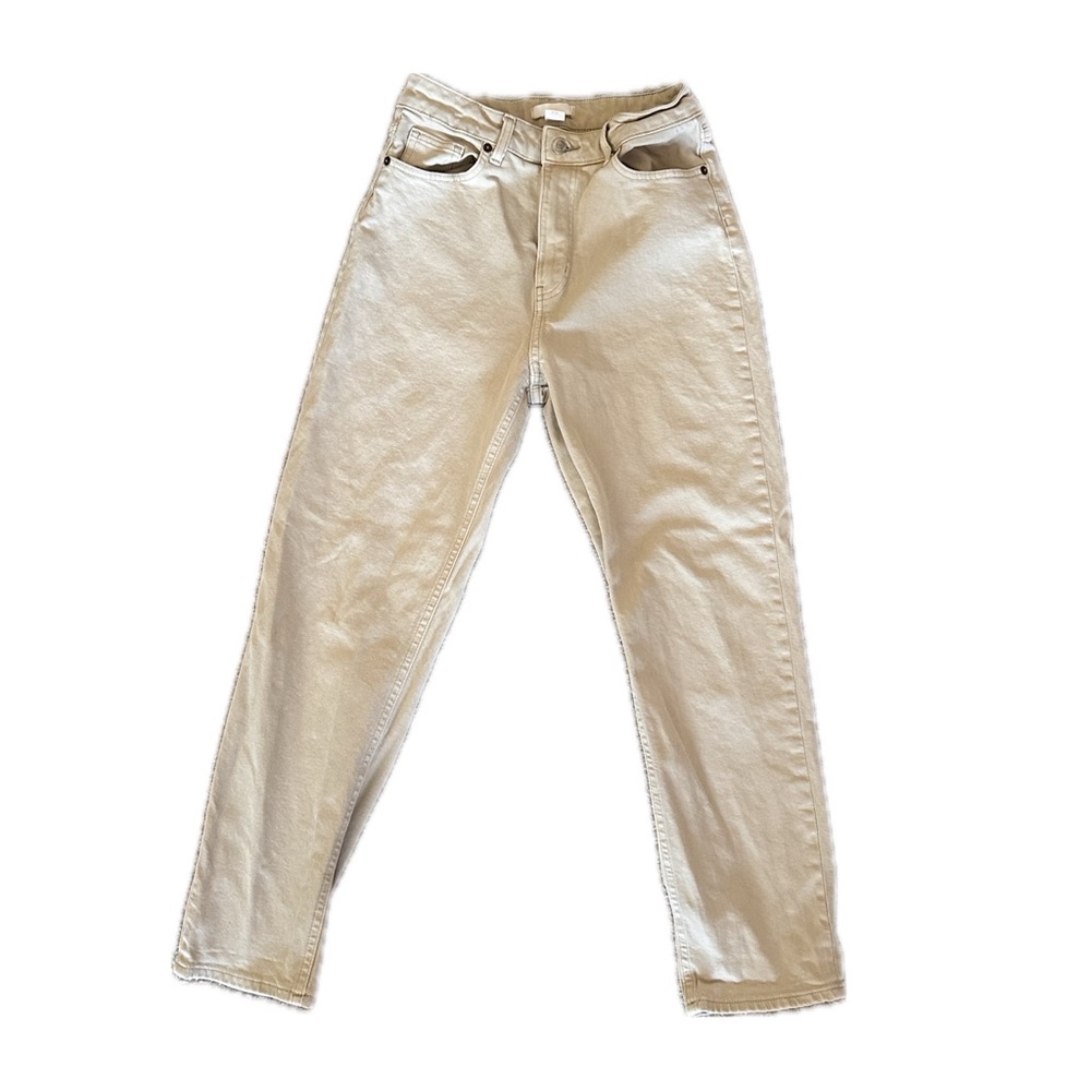 H&M Women's Tan Straight Leg Jeans